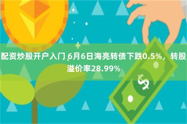 配资炒股开户入门 6月6日海亮转债下跌0.5%，转股溢价率28.99%