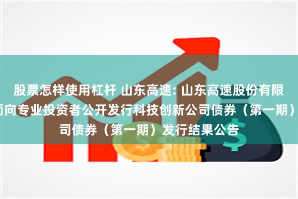 股票怎样使用杠杆 山东高速: 山东高速股份有限公司2024年面向专业投资者公开发行科技创新公司债券（第一期）发行结果公告