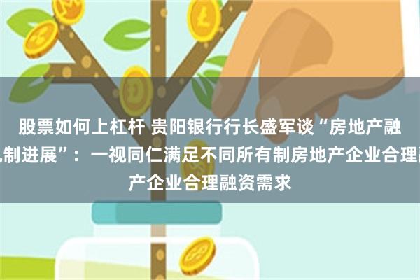 股票如何上杠杆 贵阳银行行长盛军谈“房地产融资协调机制进