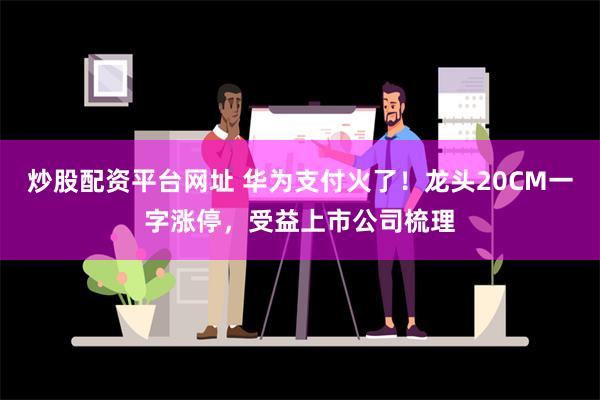 炒股配资平台网址 华为支付火了！龙头20CM一字涨停，受益上市公司梳理