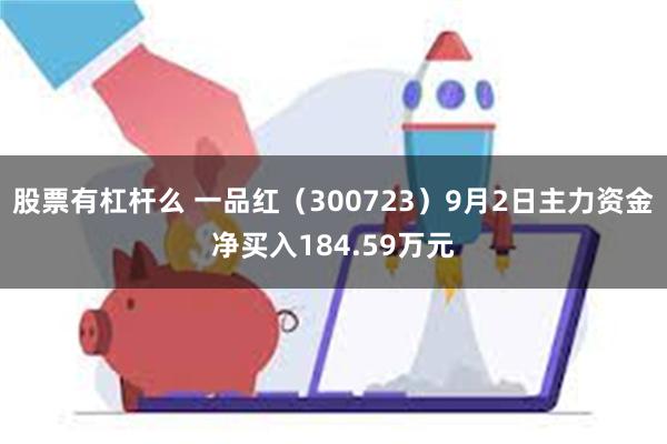 股票有杠杆么 一品红（300723）9月2日主力资金净买入184.59万元