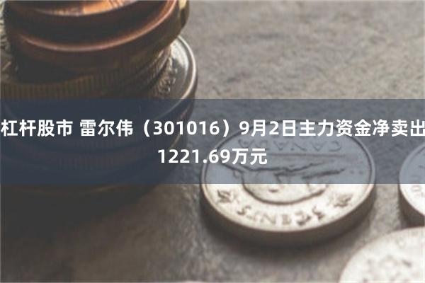 杠杆股市 雷尔伟（301016）9月2日主力资金净卖出1221.69万元