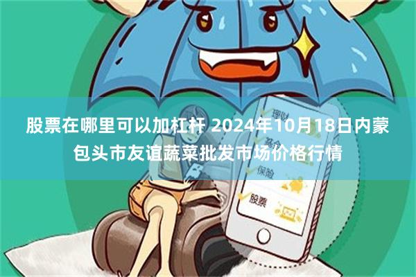 股票在哪里可以加杠杆 2024年10月18日内蒙包头市友谊蔬