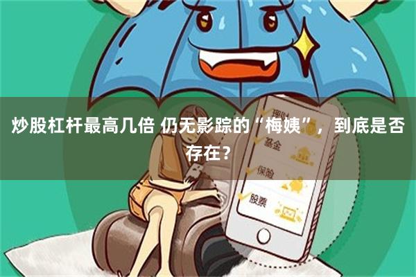 炒股杠杆最高几倍 仍无影踪的“梅姨”，到底是否存在？