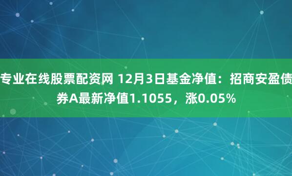 专业在线股票配资网 12月3日基金净值：招商安盈债券A最新净值1.1055，涨0.05%