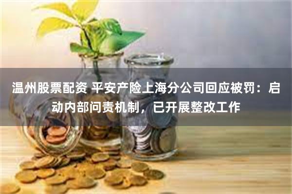 温州股票配资 平安产险上海分公司回应被罚：启动内部问责机制，已开展整改工作