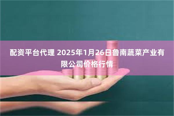 配资平台代理 2025年1月26日鲁南蔬菜产业有限公司价格行情